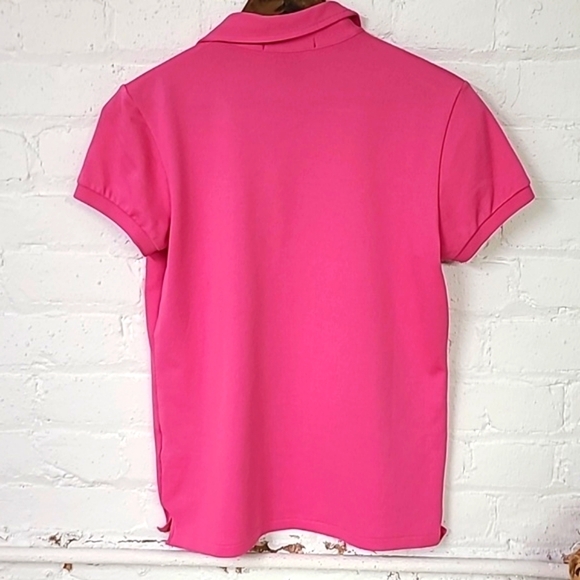 Ralph Lauren Bright Pink Golf Shirt Size Small Skinny Polo - Picture 4 of 5